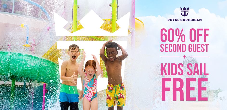 Royal Caribbean 60% off 2nd Guest